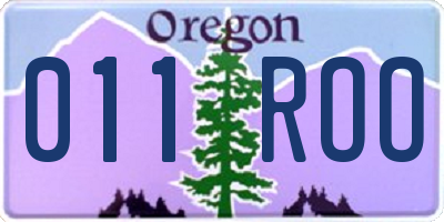 OR license plate 011ROO