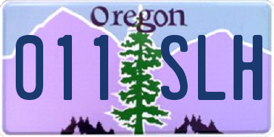 OR license plate 011SLH