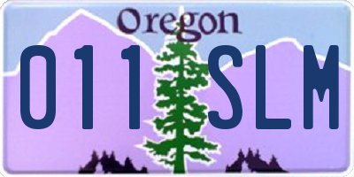 OR license plate 011SLM