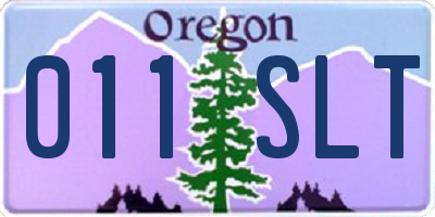 OR license plate 011SLT