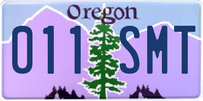 OR license plate 011SMT