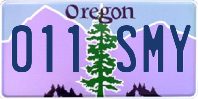 OR license plate 011SMY