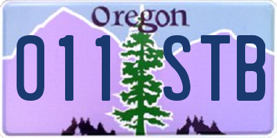 OR license plate 011STB
