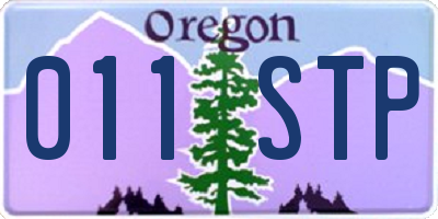 OR license plate 011STP