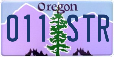 OR license plate 011STR