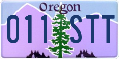 OR license plate 011STT