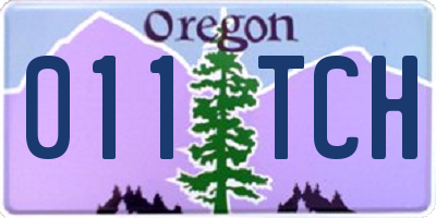 OR license plate 011TCH