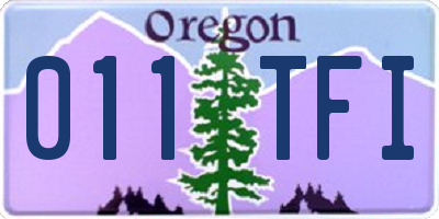 OR license plate 011TFI