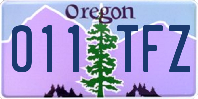 OR license plate 011TFZ