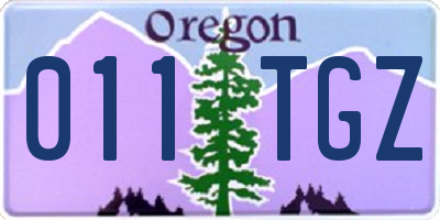 OR license plate 011TGZ