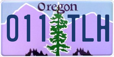 OR license plate 011TLH
