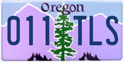 OR license plate 011TLS