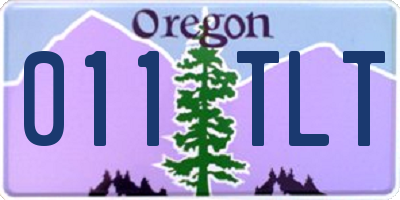 OR license plate 011TLT