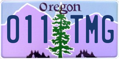 OR license plate 011TMG