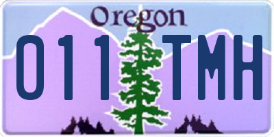 OR license plate 011TMH