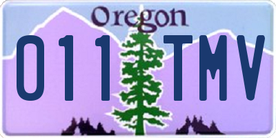OR license plate 011TMV