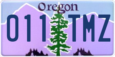 OR license plate 011TMZ