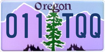 OR license plate 011TQQ