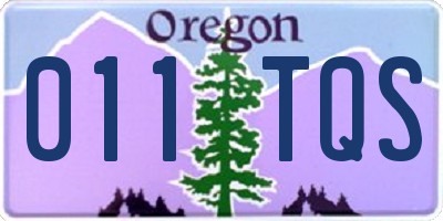 OR license plate 011TQS