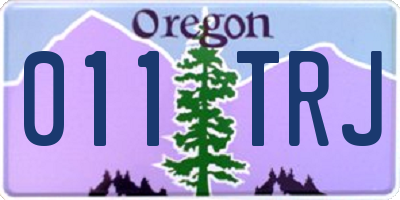 OR license plate 011TRJ