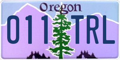 OR license plate 011TRL