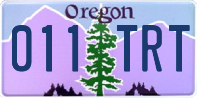 OR license plate 011TRT