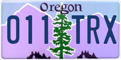 OR license plate 011TRX