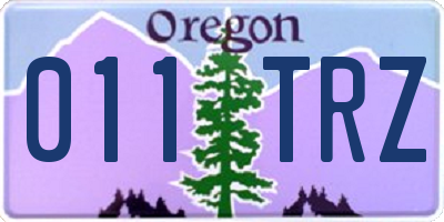 OR license plate 011TRZ