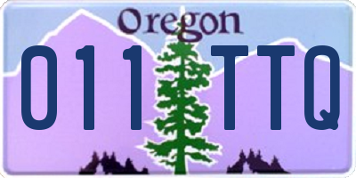 OR license plate 011TTQ
