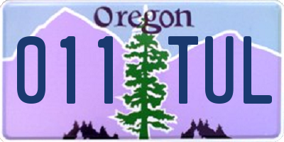 OR license plate 011TUL