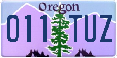 OR license plate 011TUZ