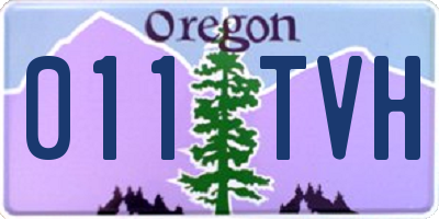 OR license plate 011TVH