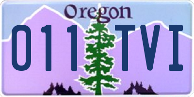 OR license plate 011TVI