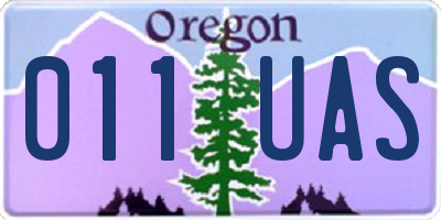 OR license plate 011UAS
