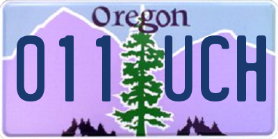 OR license plate 011UCH