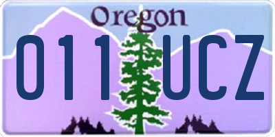 OR license plate 011UCZ