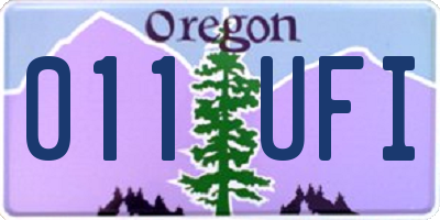 OR license plate 011UFI