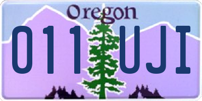 OR license plate 011UJI