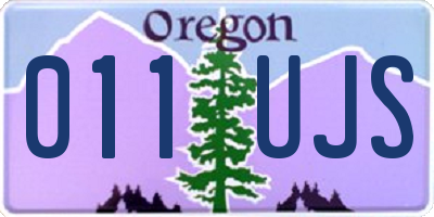 OR license plate 011UJS