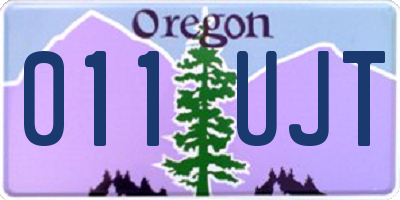 OR license plate 011UJT
