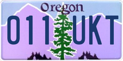 OR license plate 011UKT