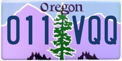 OR license plate 011VQQ