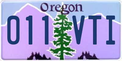 OR license plate 011VTI