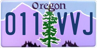 OR license plate 011VVJ