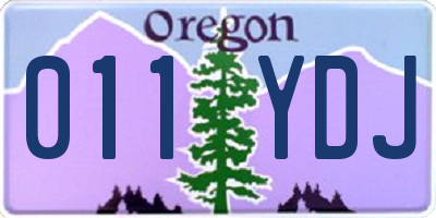 OR license plate 011YDJ