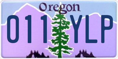 OR license plate 011YLP