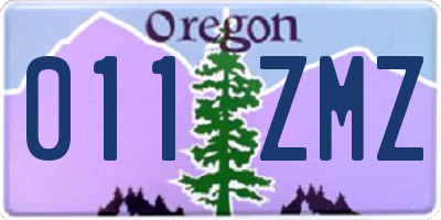 OR license plate 011ZMZ