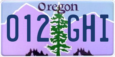 OR license plate 012GHI