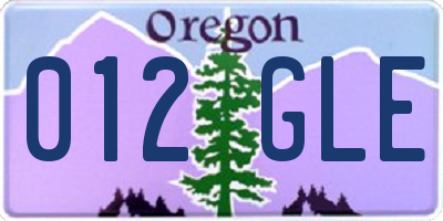 OR license plate 012GLE