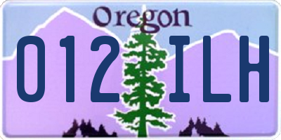 OR license plate 012ILH